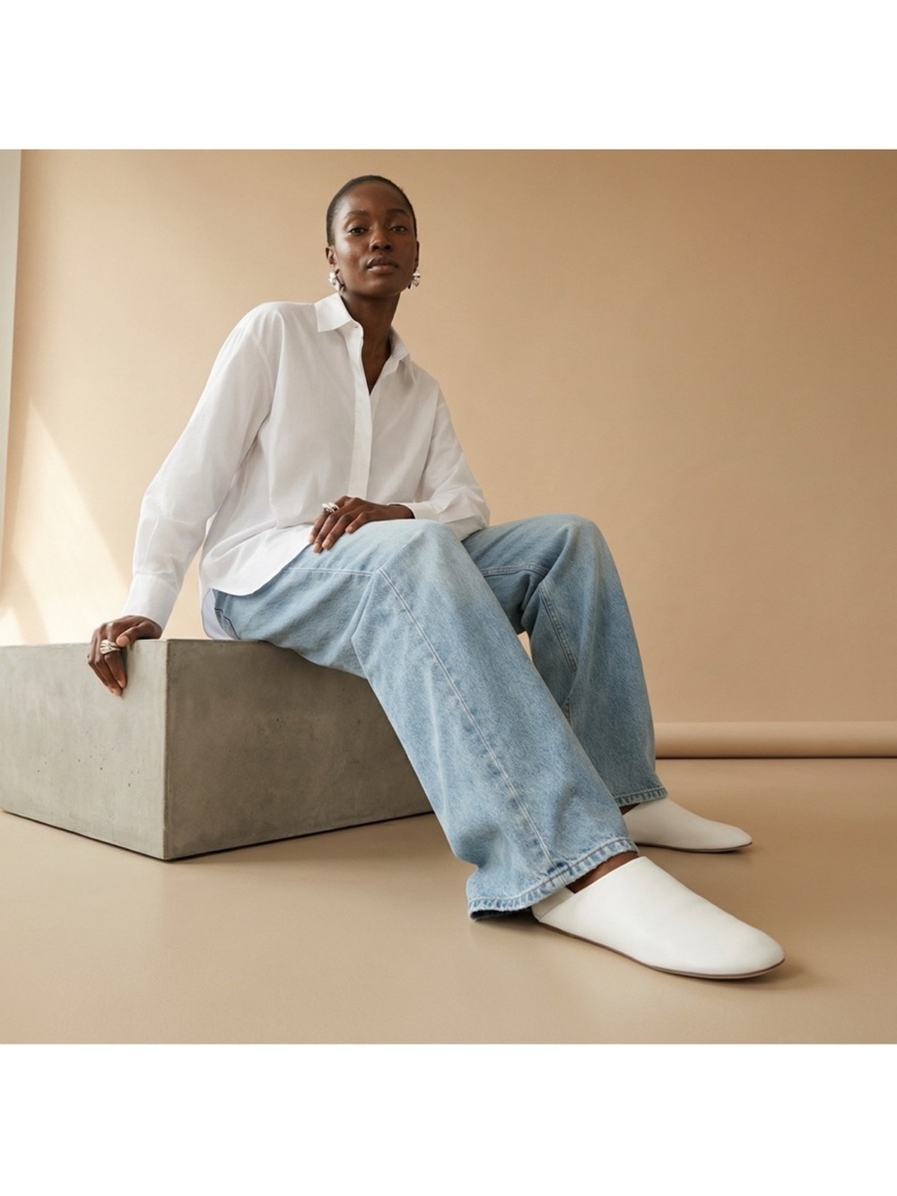 Loewe White Toy Leather Slippers EU 39/US 9 NEW With Box